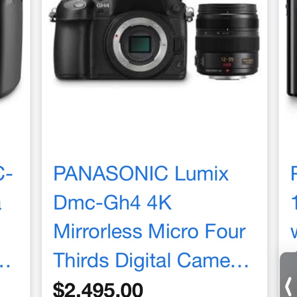 Panasonic Lumix 4K video camera brand new with long distance video lens